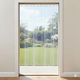 CASANEST 7 Feet Transparent AC Door Curtain 45ft Width