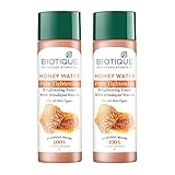 Biotique Honey Water Pore Tightening Brightening Toner with Himalayan Waters Maintains pH Balance
