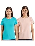 Symbol Womens Cotton Stretch Regular Fit TShirt 2 Pack