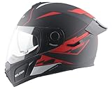 Vega Ryker Bolder ISI Certified Matt Finish Full Face Dual Visor Helmet