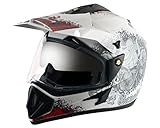 Vega Off Road DV Gangster White Red HelmetM