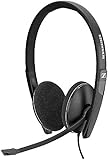 Sennheiser Pc 32 ChatLightweight Stereo Headset with Adjustable NoiseCancelling Microphonefor Internet Telephony and ELearnersPc Connectivity Great for Gaming Work Study Blackin Ear