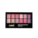 Lakmé Glitterati Chroma Chic Eye Shadow Palette Highly Pigmented Shimmery Lightweight Smokin Glam 12 g