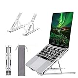 Dyazo 6 Angles Adjustable Aluminum Ergonomic Foldable Portable Tabletop LaptopDesktop Riser Stand Holder