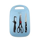 Pigeon Shears 4 Piece Kitchen Knife Set with Chopping Board Stainless Steel Kitchen Knife