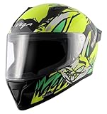 Vega Bolt Bunny Black Neon Yellow HelmetM