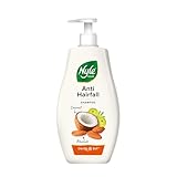 Nyle Naturals AntiHairfall Shampoo With Coconut Milk Badam and Amla Gentle Soft Shampoo pH Balanced and Paraben FreeFor Men and Women 800ml