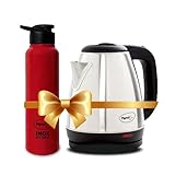 Pigeon 15 litre Hot Kettle and Stainless Steel Water Bottle Combo used for boiling Water