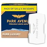 Park Avenue Premium Mens Soaps for Bath Pure Luxury 125g Pack of 4
