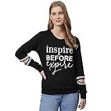 Campus Sutra Womens Cotton Crew Neck Sweatshirt 349