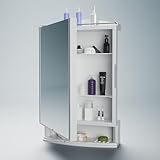 Happer Plastic Premium Multipurpose Wall Mounted Storage Cabinet with Mirror Prime Look