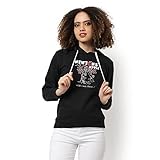 Campus Sutra Womens Cotton Hooded Neck Sweatshirt