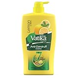 Dabur Vatika Lemon AntiDandruff Shampoo 1 L Reduces Dandruff from 1st Wash Moisturises Scalp