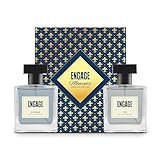 Engage Gift Set Moments Luxury Perfume Gifts for Men Homme Yin 200ml Long Lasting Smell Mens Perfume Pack of 2 Men Gift Set Best Birthday Anniversary Gift Hamper by ITC Eau De Parfum for Man