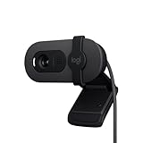 Logitech Brio 100 Full HD 1080P Webcam for Meetings and Streaming AutoLight Balance Builtin Mic Privacy Shutter USBA