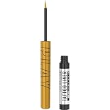Maybelline New York Tattoo Play Gold Liquid Eyeliner Drop Upto 48 Hours Bold Color Waterproof Eyeliner Smudgeproof Maybelline Highimpact Color Liner Vegan Formula 21ml