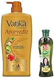 Dabur Vatika Shampoo 1L Amla Hair Oil 180 ml