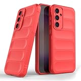 Amazon Brand Solimo Mobile Cover for Samsung Galaxy S24 Plus 5G Full Camera Protection Liquid Silicon Case Flexible Bumper Case for Samsung Galaxy S24 Plus 5G Red