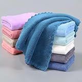 Face TowelHandkerchiefRumal Microfiber Small Size Pack of 12 Pieces Soft and Super Absorbent Face Towels for Womens Kids and Newborn Babies 25×25 CM 12 Pieces