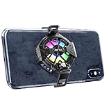 Cool Smart 11 Phone Cooler for Live Streaming Mobile Gaming Fast Cooling Cell Phone Refrigerator with Customized RGB Lighting LED Temperature Display for all Android and iPhone Black