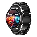 Fastrack Astor FR2 Pro 143 AMOLED Stainless Steel Smart Watch with SpO2 Heart Rate BT Calling Adaptive AOD Functional Crown AI Voice Assistant Smartwatch for Stylish Professionals Black