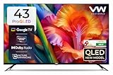 VW 109 cm 43 inches Pro Series 4K Ultra HD Smart QLED Google TV VW43GQ1