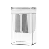 ATTRO Greek Yogurt Curd Maker Fine Mesh Strainer with Lid Multifunctional Whey Separator for Homemade Yogurt Curd Cheese Hung Curd More Easy to Use Clean White 1100ml