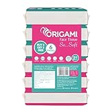 Origami So Soft 2 Ply Facial Tissue Pack Pack of 6 100 Pulls Per Pouch 600 Sheets