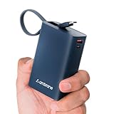 Ambrane 20000mAh Pocket Size Power Bank with Inbuilt TypeC Cable