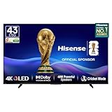 Hisense 108 cm 43 Inches 4K Ultra HD Smart QLED TV 48W Powerful Speakers Dolby Atmos HDR10