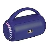 Zebronics Portable Bluetooth Speaker 8W Upto 5 Hours Playback BTv53 mSD TWS USB 8 MultiColor LED Modes Call Function TypeC Charge Deep Bass Carry Handle County 5 Plus Blue