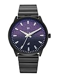 Fastrack Vyb Arcane with Quartz Analog PurpleBlack Dial Black Stainless Steel Strap Watch