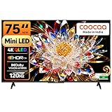 coocaa 190 cm 75 inches 4K Ultra Mini LED QLED Google TV 57749 Effectively