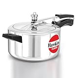 Hawkins 4 Litre Classic Pressure Cooker Best Inner Lid Cooker Silver CL40 Aluminium