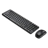 Logitech MK215 Wireless Keyboard and Mouse Combo for Windows 24 GHz Wireless Compact Design 2Year Battery LifeKeyboard5 Month Battery LifeMouse PCLaptop Black