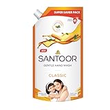 Santoor Mild Gentle Hand Wash 650ml with Goodness of Lotus Tulsi Rich Lathering Formula with AntiBacterial Properties Soft on Hands Soothes Hydrates Skin