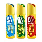 SET WET Deodorant Spray Perfume Cool Charm Mischief Avatar for men 150ml Pack of 3