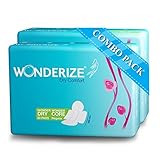 Wonderize Dry Comfort Sanitary Napkins for Women Regular 230mm Super Saver Pack 40 Pads Combo of 2