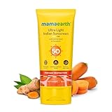 Mamaearth Ultra Light Indian Sunscreen with Carrot Seed Turmeric 80 g