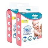 Supples Premium Baby Diaper Pants 156 Baby Diapers Small 48 Kg 78 x 2 Packs 12 Hrs Absorption Cushiony Cotton Soft Fabric PhthalatesFree Triple Leak Guard