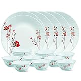 Larah By Borosil Glass Thali Set 18Pcs 985