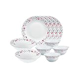 Larah by Borosil Opalware Dinner Set Of 10 for 542