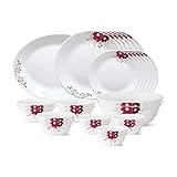 Borosil Tiara Series 27 Pcs Opalware Dinner Set 1839