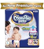 MamyPoko Pants Extra Absorb Baby Diapers Large L size 914 kg 64 Count Deep Sleep Diapers Soft gentle fit Deep Absorbent Crisscross skin friendly with coconut oil