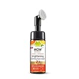 WOW Skin Science Brightening Vitamin C Niacinamide Foaming Face Wash For Brighter Glow Builtin Brush for Deep Cleansing Brightens Evens Out Skin Tone Face Wash for Women Men 150ml