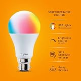 wipro 9W B22 LED Multicolor WiFi Smart Bulb 296