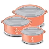 MILTON Divine Jr Inner Stainless Steel Serving Casserole Gift Set of 3