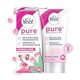 Veet Pure Hair Removal Cream for Women Normal Skin 30g Aloe Vera Rose Body Bikini Line Underarm Leg Hair Removal Smooth Skin Formula