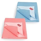 LuvLap Instadry Waterproof Baby Dry Sheet Small Size 50×70 cm Pack of 2