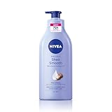 NIVEA Shea Smooth 600ml Body Lotion with Hyaluronic Acid Deep Moisture Care 72Hr Hydration With Shea Butter Non Greasy Formula for Smooth Supple Healthy Looking Skin For Dry Skin